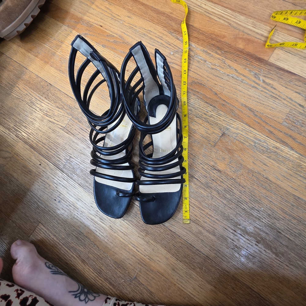 Christian Louboutin Black Strappy Sandals